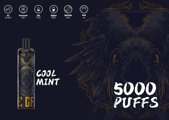5% de nicotine bevat Epod-Elektronische Sigaret Vape van Energie de Maximum 5000 Rookwolken