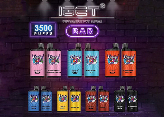 Hete verkopende IGET-BAR 3500 rookwolken 13 aroma's e-sigaret vapes