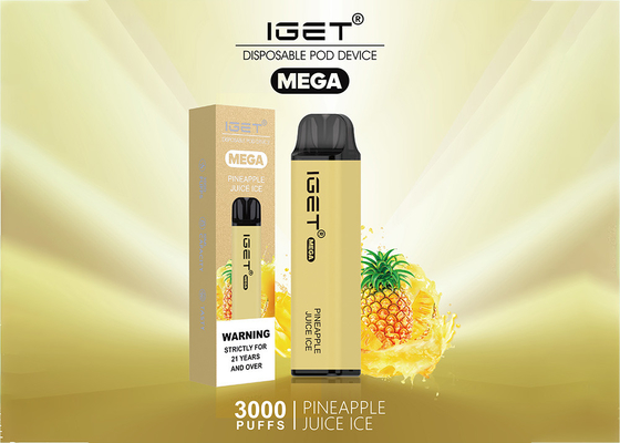 Beschikbare MEGAvapes 3000 van IGET de aroma's e-sigaret van het rookwolkenfruit 10 ml-verstuiver