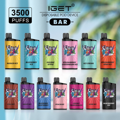 Originele BAR 3500 van 100% IGET ROOKWOLKEN 5% pen van nicotine Beschikbare vape