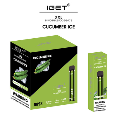 de Verschillende doos die van het 35 soortenaroma pen van de nicotine zoute vape van IGET XXL de Beschikbare 5% verpakken