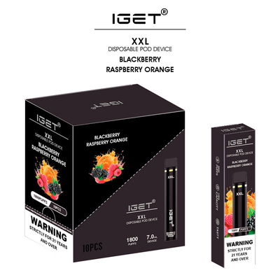 de Verschillende doos die van het 35 soortenaroma pen van de nicotine zoute vape van IGET XXL de Beschikbare 5% verpakken