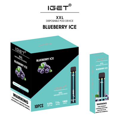 de Verschillende doos die van het 35 soortenaroma pen van de nicotine zoute vape van IGET XXL de Beschikbare 5% verpakken