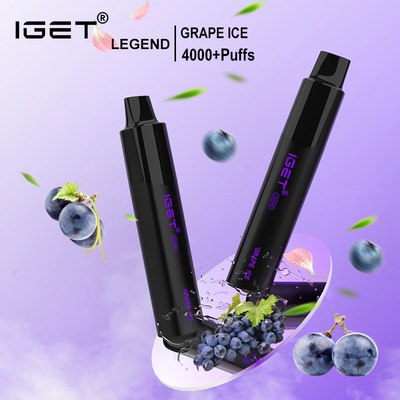 Originele IGET-LEGENDE 4000 ROOKWOLKEN12ml 1350mAh 1350mAh 5% Nicotine