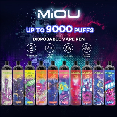 Brachten de MiOU Beschikbare 9000 Rookwolken systeem 750 van Vape Juice Vape Pod mAh op smaakOEM Gesteund ODM