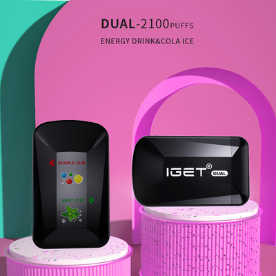 De Dubbele 2 Aroma's van IGET in 1 2100 Pen van Vape van de Rookwolken8.0ml Capaciteit Beschikbare