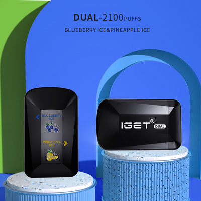 De Dubbele 2 Aroma's van IGET in 1 2100 Pen van Vape van de Rookwolken8.0ml Capaciteit Beschikbare