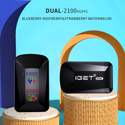 De Dubbele 2 Aroma's van IGET in 1 2100 Pen van Vape van de Rookwolken8.0ml Capaciteit Beschikbare