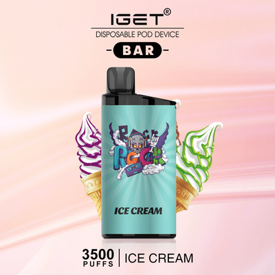 1500mAh BAR 3500 van batterij Beschikbare Vape IGET Rookwolken 25 Beschikbare Aroma's