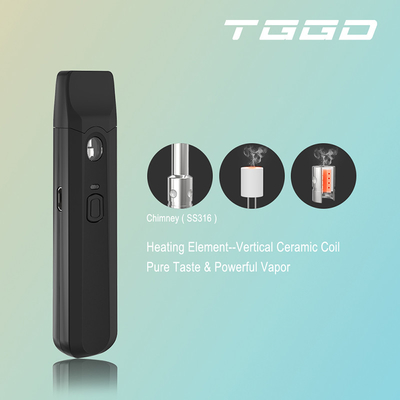 High-End Directe de Douane verkoopt 280mah 1ml voorverwarmt het Beschikbare Vape Pen Pod No Leak Adjustable Voltage van CBD