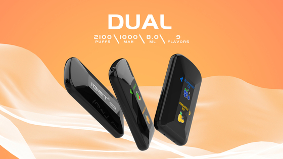 De dubbele Aroma's in Één Apparaat Beschikbare Vape 2100 puft IGET DUBBEL met 1000mah-Batterij