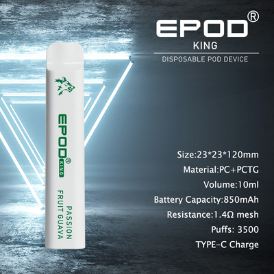 10ML navulbare EPOD Beschikbare Vape 3500 Rookwolken met 850mah-Batterij