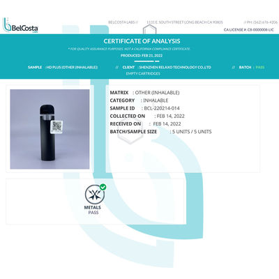 Beschikbare vapepeul 316 van de fabrieks directe verkoop CBD Roestvrij staal Geschikt voor dikke/dunne olie