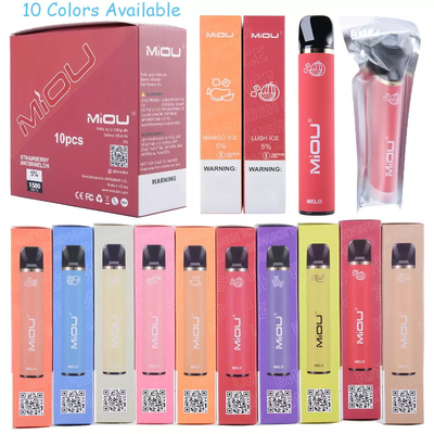 Miou Originele Vape 1500 de Versie van de Rookwolkenv.s. Rusland voor Nicotineconcentratie