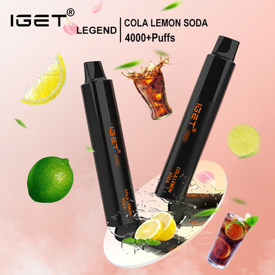 12ml capaciteitsiget LEGENDE 4000 Rookwolken Beschikbare Vape met 1350mAh-Batterij